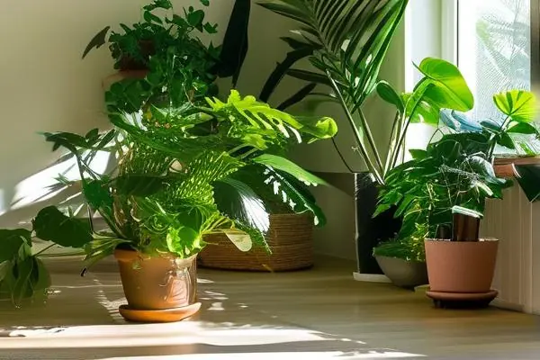 室内绿色植物净化空气场景