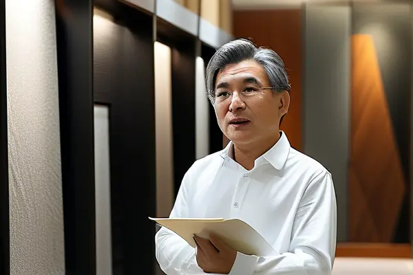 业主在扬州装修公司实地考察场景