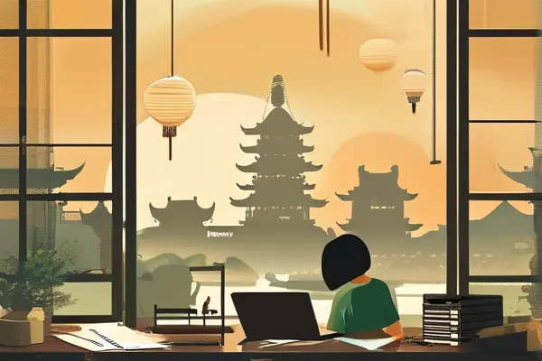 扬州业主筛选装修公司场景插画