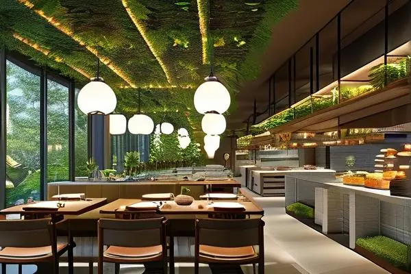 现代化餐饮空间装修效果展示