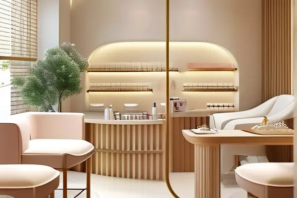 专业美甲店内部装修效果展示