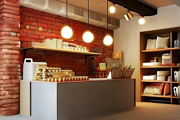 工业风小店装修实景图