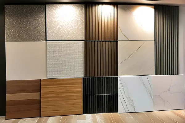 多种地砖装修材料展示