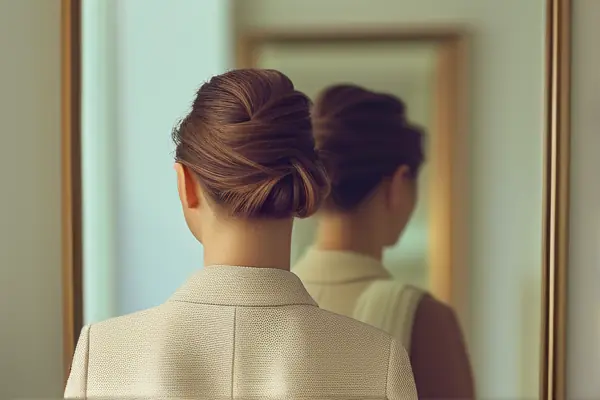 时尚女性发型与服装搭配示范