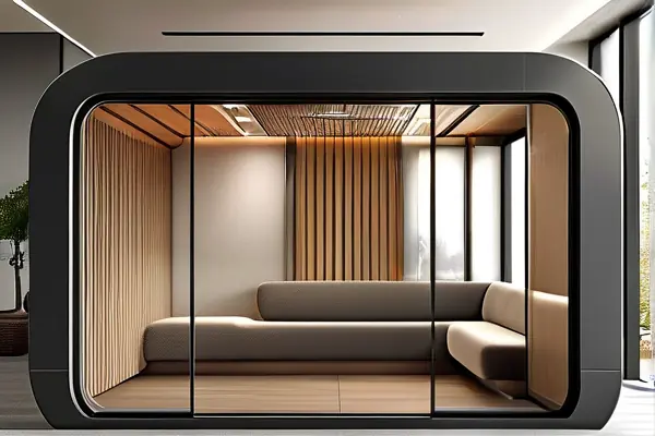 吸烟亭内部装修效果图