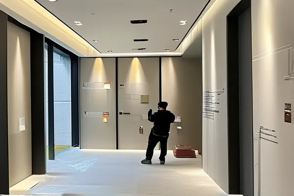 展厅家装验收现场