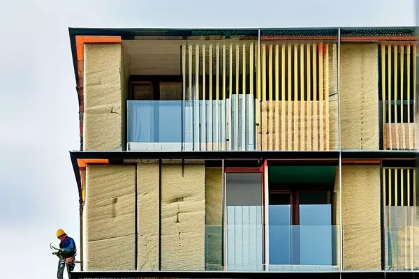 装修材料玻璃棉展示与施工