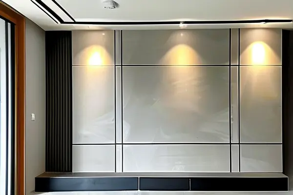 家庭装修石膏板吊顶施工实景图