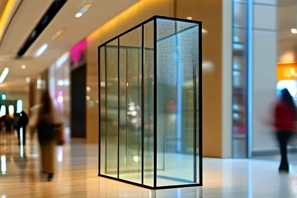 商场玻璃围挡实景展示