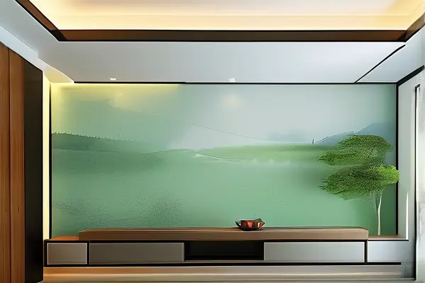 环保墙纸在客厅的实际应用效果展示