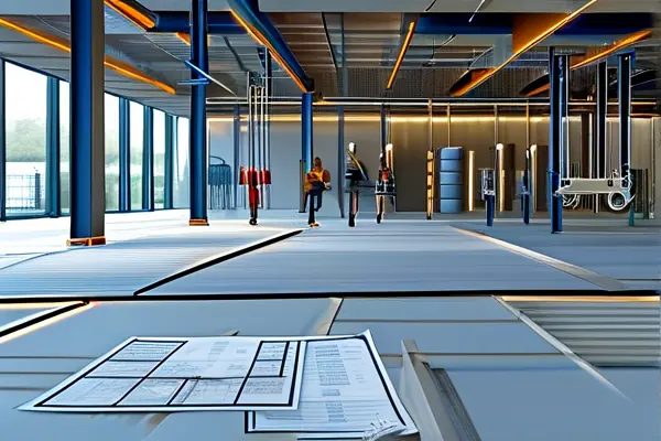 健身中心施工验收现场