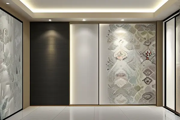 不同种类墙纸展示