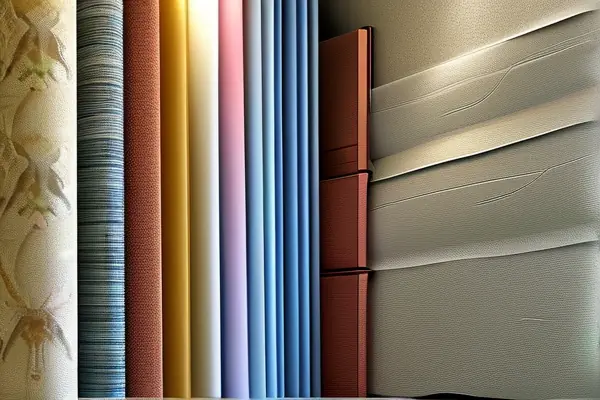 多种墙纸样品展示