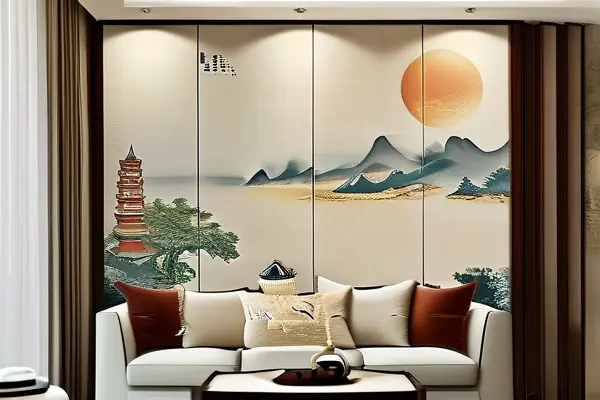不同风格文化墙纸展示