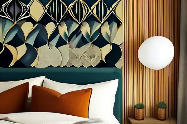 卧室墙纸与墙布对比实景图