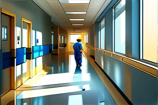 医院装饰施工现场