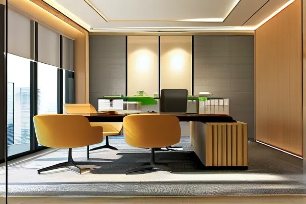 现代简约风格办公室装修效果图