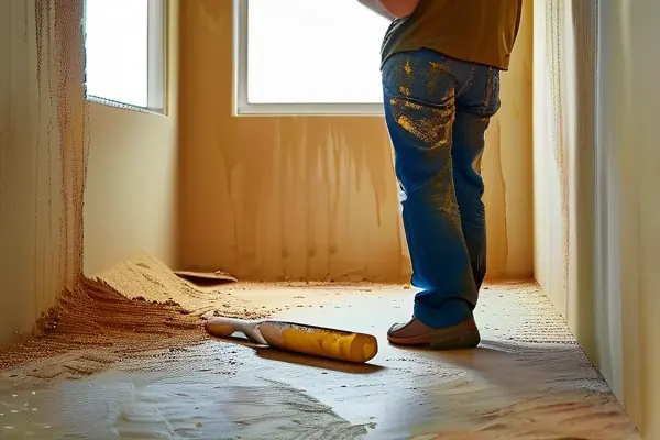 半装修房间中的困惑场景