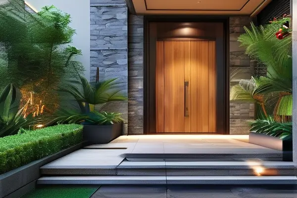 现代风格大门口装修效果图