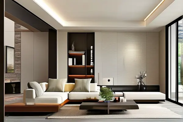 叠拼别墅客厅装修效果图