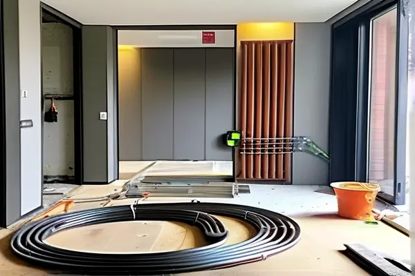 地暖安装现场施工图