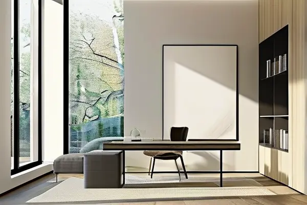 现代简约风格工作室家庭装修效果图