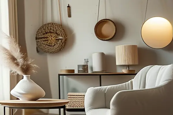 家庭讨论装修设计的场景