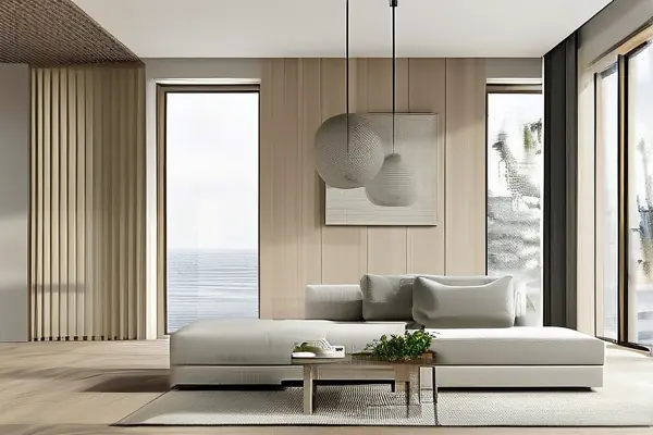 现代简约风格客厅装修效果展示图