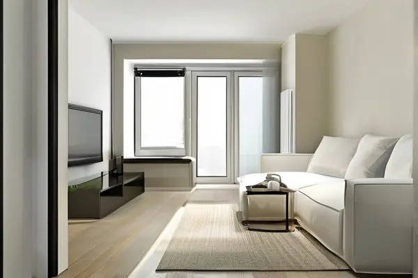 现代简约风格两室装修效果图