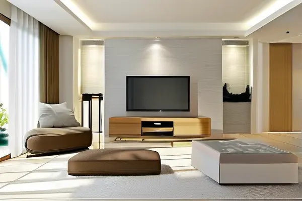 现代三居室客厅装修效果图