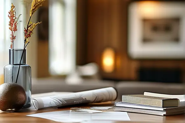 设计师讲解装修预算表场景