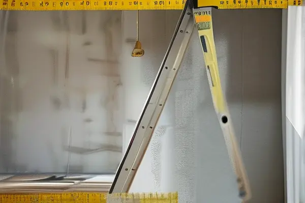 设计师在装修现场指导施工