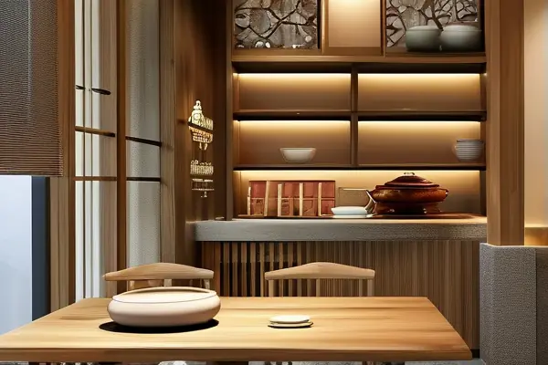 中式茶餐厅装修效果图与预算规划工具