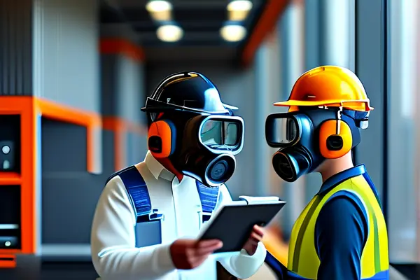 专业团队在办公室进行甲醛检测