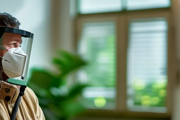 专业人员检测室内甲醛超标情况