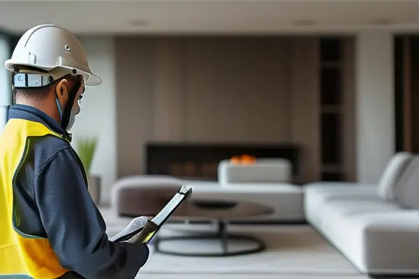 专业人员检测室内甲醛含量