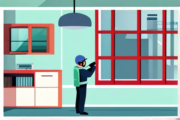 专业甲醛检测人员使用仪器检测室内甲醛含量