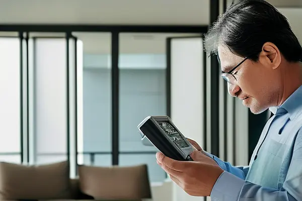 专业人员进行家庭甲醛检测