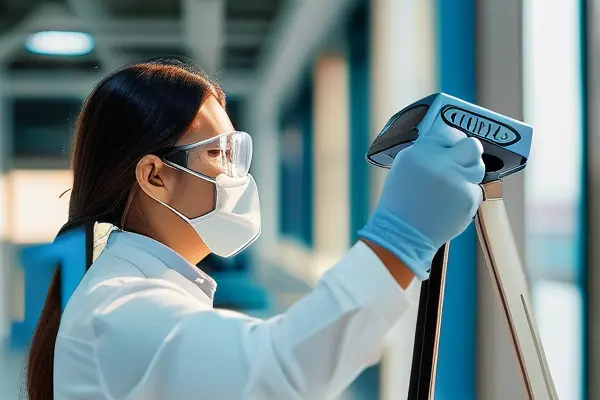 专业人员进行室内甲醛检测