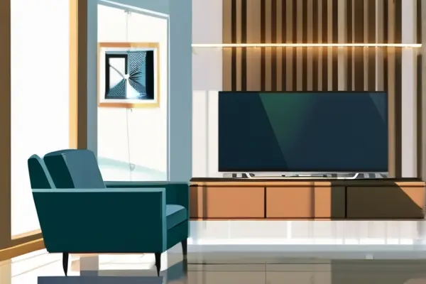 专业技术人员在客厅使用甲醛检测仪检测空气质量