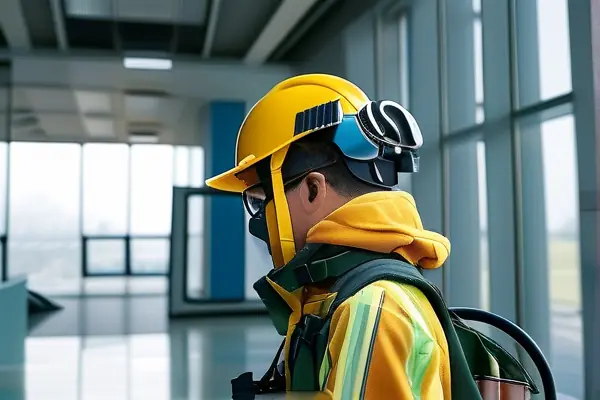 专业人员检测室内甲醛