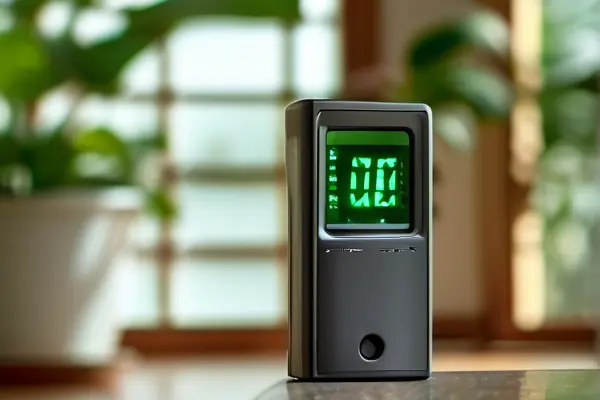 技术人员使用专业设备进行室内甲醛浓度检测