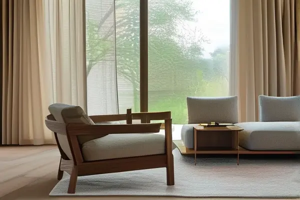 新房甲醛治理场景，家庭使用空气净化器和开窗通风，专业人员检测甲醛