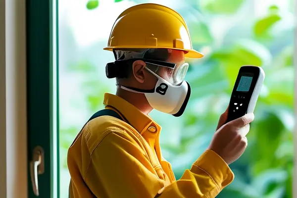 专业甲醛检测现场实拍图