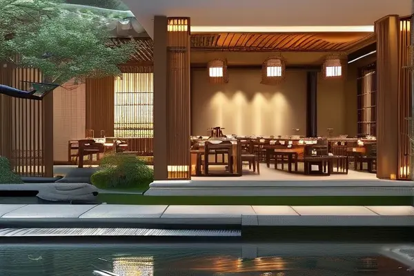 中式餐厅装修风水布局示例