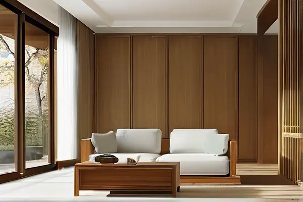 简约新中式风格客厅实景图