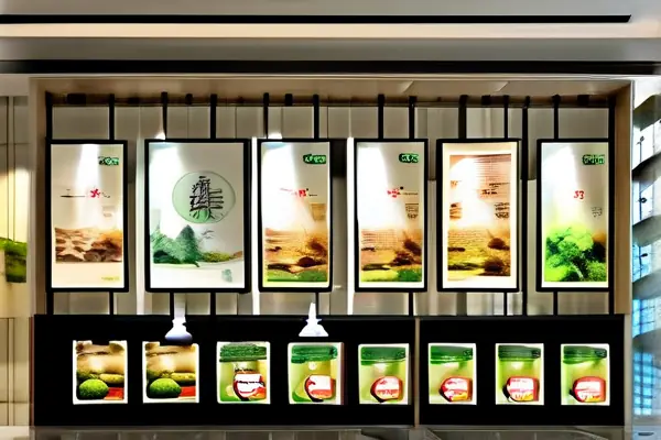 莫干山环保板材展示及价格标签实拍图