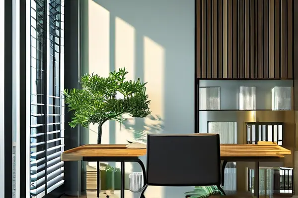 企业办公室风水布局实景示意图