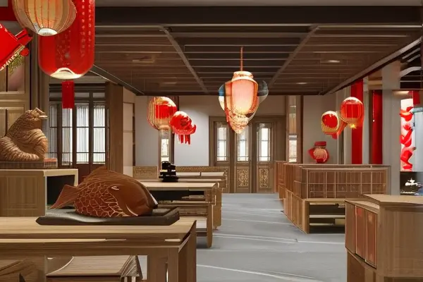 中式会所装修风水布局示例