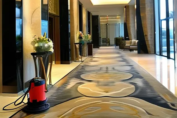 宾馆大堂高档地毯清洁维护